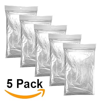 rawitt 5 x Regenponcho mit Kapuze/wasserdicht/transparent/klar - Notfallponcho - Regencape