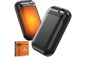KQPZ Hand Warmers Rechargeable 2 Pack, 4-Levels 104°F to 131°F Electric Hand Warmers, UL Certified Safe & Real 9Hrs Heating, Portable Pocket Hand Warmer for Women Men Kids, Fishing, Hunting, Golf, Camping
