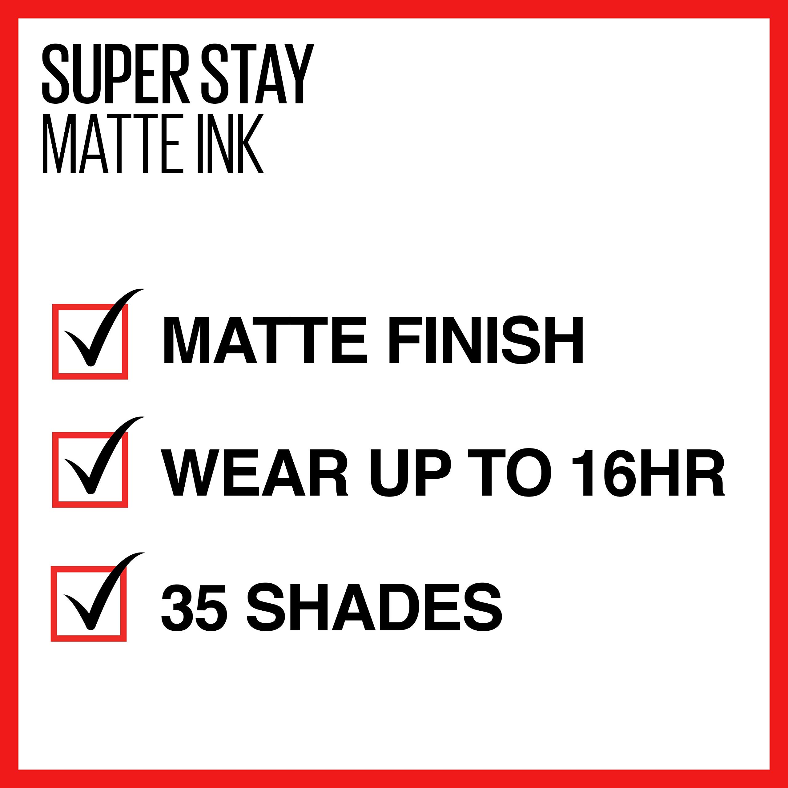 Maybelline Super Stay Matte Ink Liquid Lipstick Makeup, Long Lasting