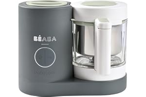 BEABA Babycook Neo Baby Food Maker | Non-Toxic Glass & Stainless Steel | Trusted by Celebrity Moms | Sustainable Baby Food Processor | Global Leader| 34 Servings in 20 Mins, Mineral