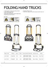 Stanley Folding Hand Truck SXWTD FT580 Yellow 70 kg Capacity view 6