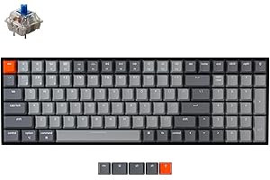 Keychron K4 96% Layout 100 Keys Wireless Bluetooth 5.1/Wired USB Mechanical Gaming Keyboard with Gateron G Pro Blue Switch White LED Backlight N-Key Rollover for Mac Windows PC-Version 2