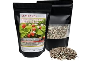 Strawberry Fertilizer NPK 4-20-27 + Micros, Low nitrogen, High Phosphorus, and Potassium, Maximize The Growth, Yield, and Qua