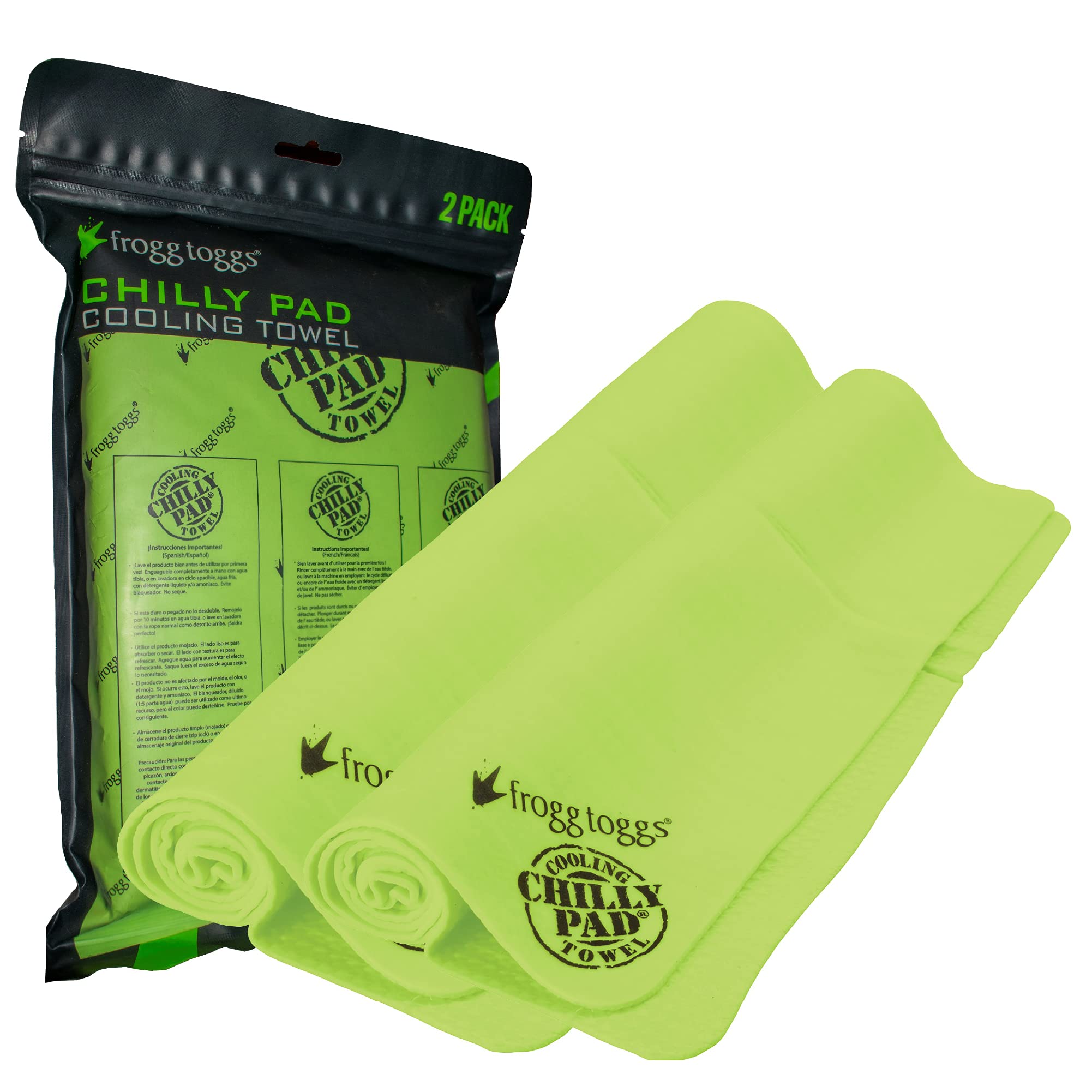 Photo 1 of FROGG TOGGS Chilly Pad Cooling Towels, 2 Pack, 33" x 13"