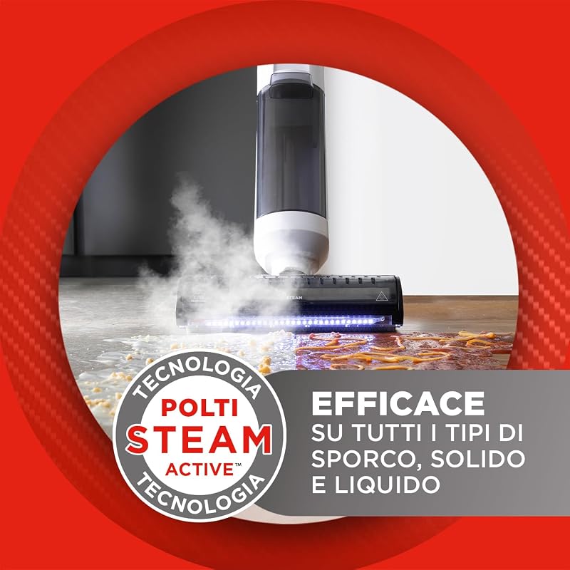 Rollysteam WD50C Cordless, Lavapavimenti e Aspirapolvere