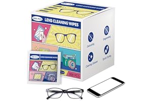 icepac Cleaning Wipes for Eyeglasses, Pack of 300 - Eyeglass Wipes Individually Wrapped, Eye Glass Cleaning, Lenses Wipes for