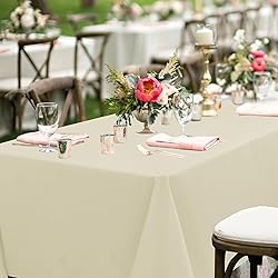 sancua Rectangle Tablecloths for 6 Foot Tables, 6