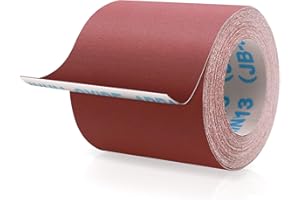 SIJDIEE 400 Grit Sandpaper Roll, 4 Inch x 32.8 Feet Cutting Length Aluminum Oxide Emery Cloth Sand Paper Roll, Wet Dry Sandpaper for Drum Sanders, Metal Wood Furniture Automotive Car Sanding