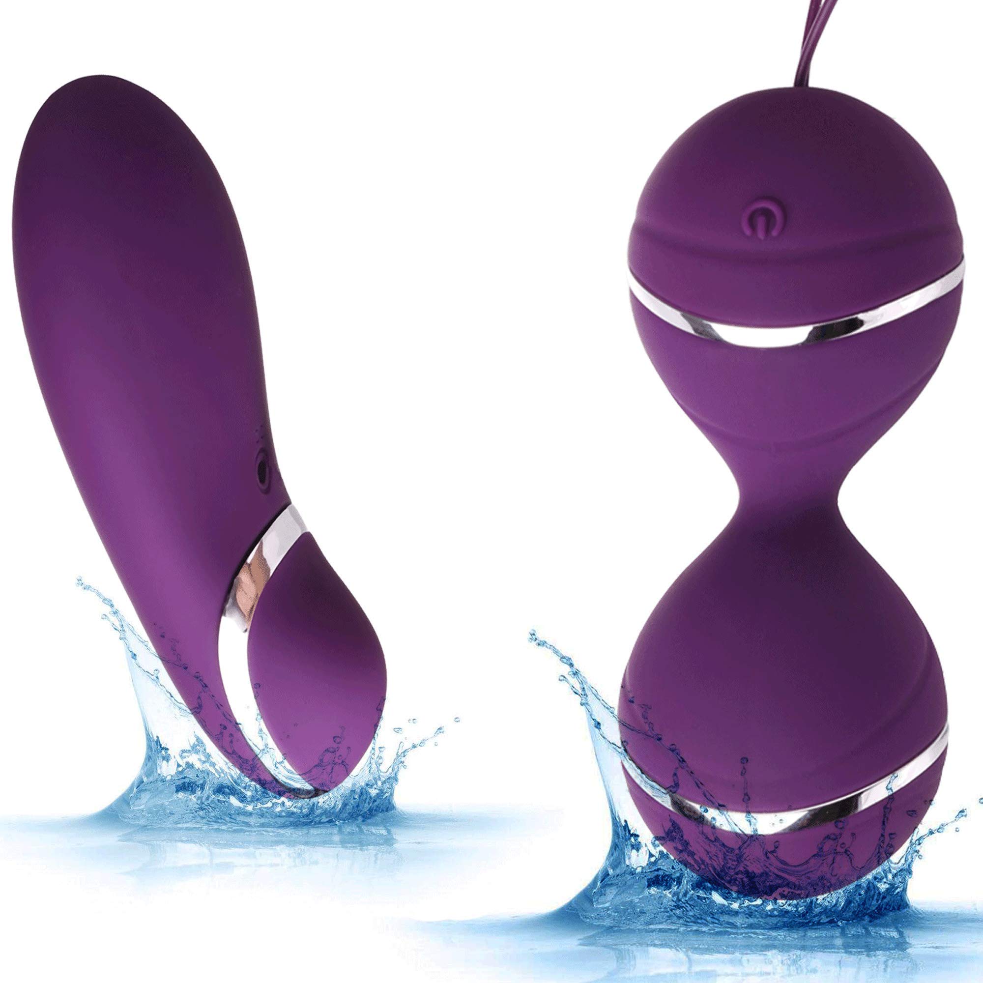 Himall Bullet Vibrator Vibro Ei mit Fernbedienung ,Liebeskugeln mit Vibration (lila)