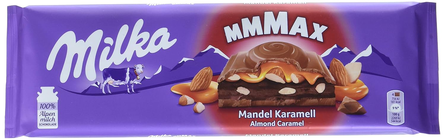 Milka Mandel Karamell Zartschmelzende Milka Vollmilchschokolade