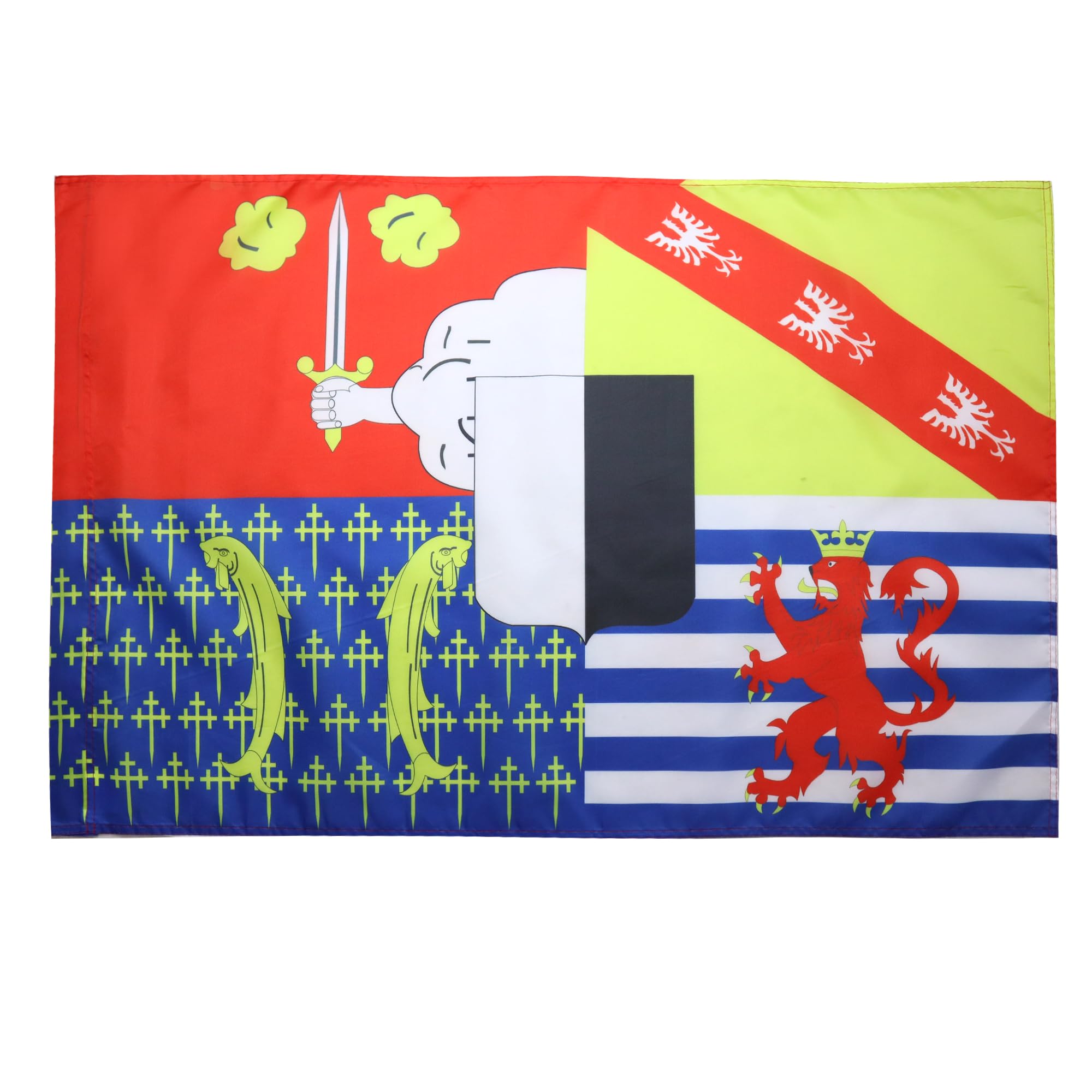 AZ FLAG - Moselle Flag - 2x3 Ft - French department Banner with Sleeve - 100% Polyester - Fade Resistant - Vivid Colors - 2' x 3' Feet - 90x60 Cm