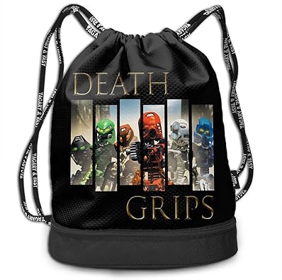 Amazon Death Grips デス グリップス ナップサック 巾着袋 バックパック 折り畳み 防水 大容量 コンパクト 軽量 多機能 靴入れ バックパック 運動 旅行 部活用 男女兼用 ファッション シューズ バッグ