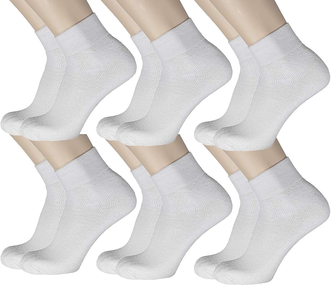 Cotton Sport Ankle Quarter Athletic Socks at Amazon Women’s Clothing store