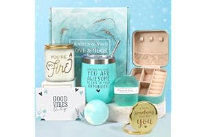 JOYSELLER Gifts Baskets for Women, Happy Birthday Relaxing Spa Anniversary Gifts Set for Women Mom Wife Sister Friends, Care Package for Women