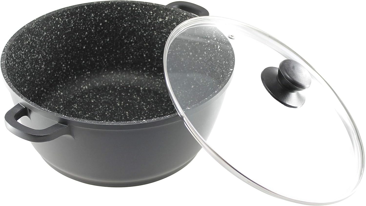 Natural Cook Professional Ceramic & Granite Stone Dutch Oven Suitable for all Heat Sources