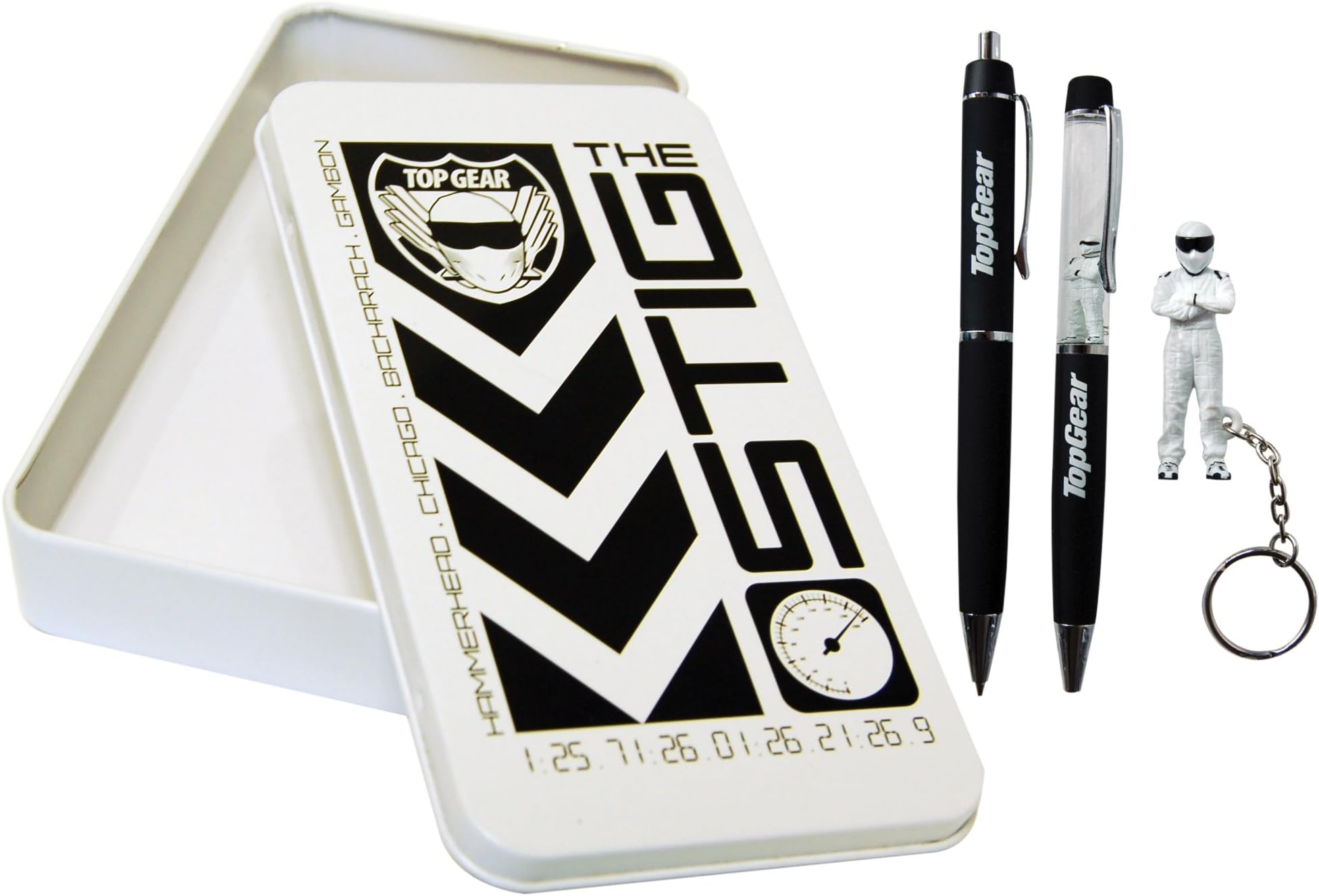Zeon Top Gear Propelling Pencil, Pen & Keyring Set
