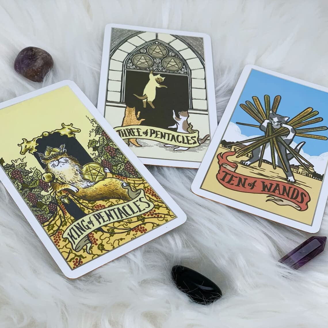 Atesswy Stray Cat Tarot - A Powerful and Cute Tarot Deck for Cat Lovers, Standard Size: 4.75