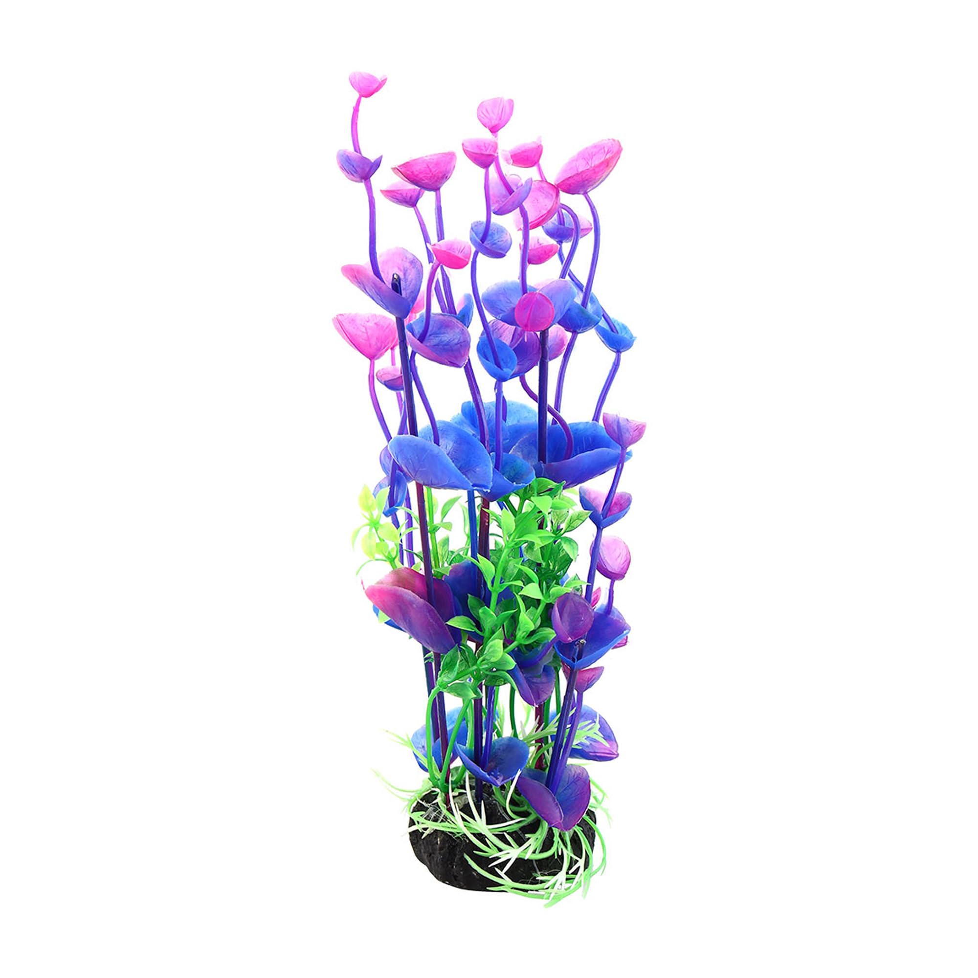 CAPASTEC Aquarium Decoration,Plastic Plant Decoration for Aquarium Landscaping, 8.3Inch(Purple Green)