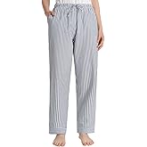 Latuza Women's Petite Seersucker Pajama Pants Cotton Pj Lounge Bottoms