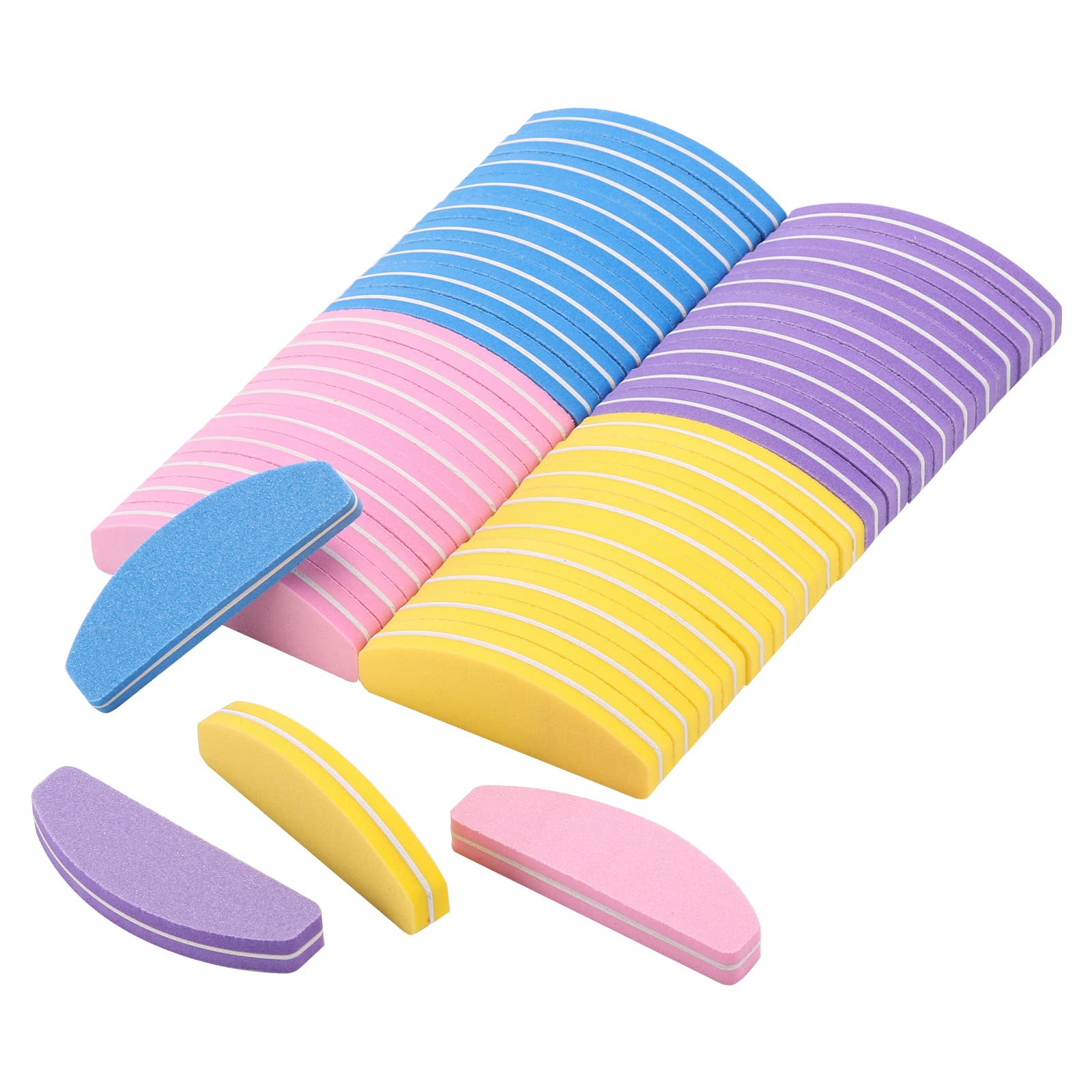 Photo 1 of 40 Count 100/180 Grit Mini Nail Buffer Block Small Nail Files for Acrylic and Natural Nails