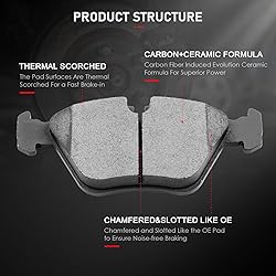 CCIYU D946 Front Ceramic Disc Brake Pads Kit - BMW