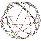 Original Hoberman Sphere Plastic Expandable Toy, Rainbow