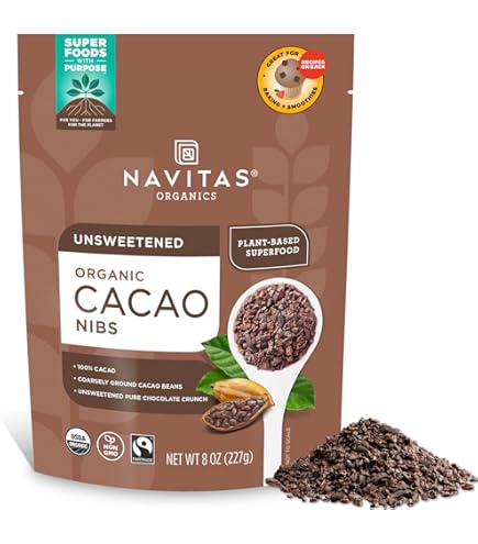 Amazon.com : Yogi Super Foods Organic Raw Cacao Nibs, Unsweetened