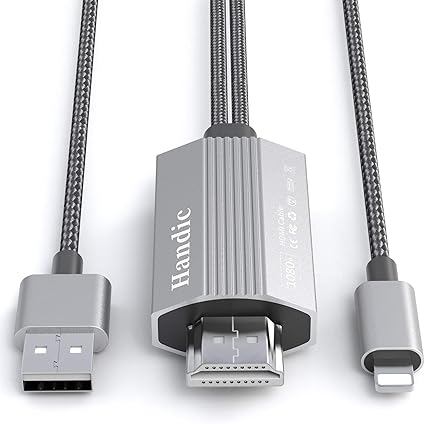 Amazon 最新バージョン 設定不要 Iphone Hdmi 変換 ケーブル Iphon Ipad Ipodをテレビ出力 ライトニング Hdmi接続 アダプター 最新ios14 2対応 Handic 変換アダプタ 通販
