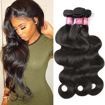 Amazon Com Brazilian Body Wave Virgin Hair 3 Bundles Andromeda