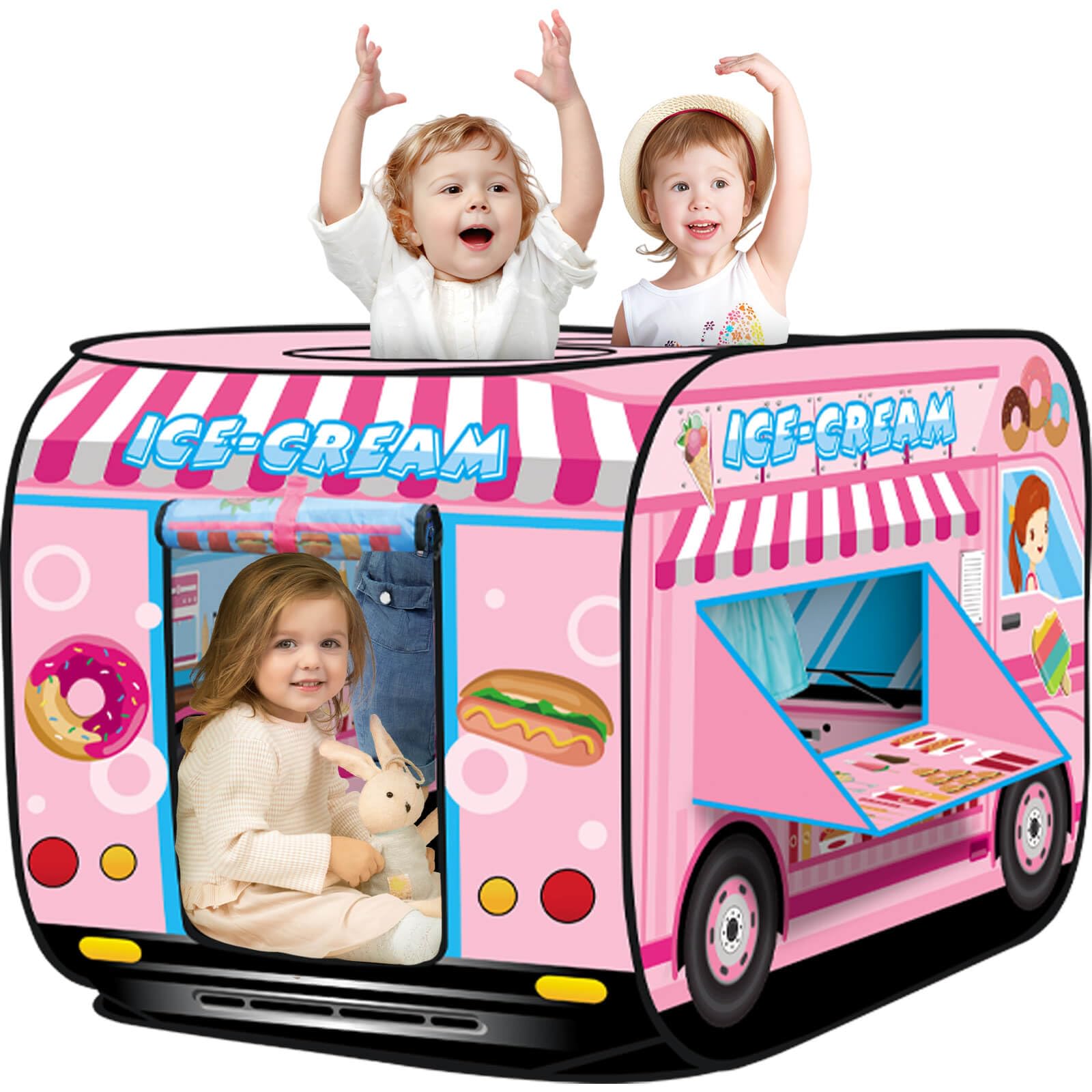 Photo 1 of Britik Pop up Play Tent for Kids Aged 1-3 Years Old Boys and Girls : Ice Cream Playhouse Toy Play Tents for Toddlers 3-5 Kids Tent Indoor Outdoor Playhouse Toys for 1 + Year Old, Ice Creamlpno426264551
