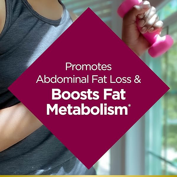 NATURE’S BOUNTY OPTIMAL SOLUTIONS METABOLISM BOOSTER SUPPLEMENT, BOOSTS FAT METABOLISM, PROMOTES ABDOMINAL FAT LOSS, WITH CITRUS EXTRACTS AND BLACK GINGER, 60 CAPSULES