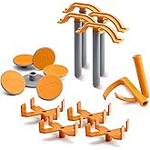 Bora Centipede Panel Cutting Accessory Kit – 4 X-Cups, 4 Quick Clamps, 6 Non-Slips, 2 Hooks, Fits All Centipede Work Stands -