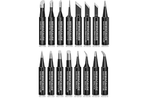 16pcs Solder Tips 900M Soldering Iron Lead-free Tips Replacement, Welding Needle Tip for Yihua,Vastar,NEWACALOX,Tabiger, sold