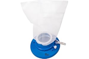 Sunsolar Swimming Pool Leaf Vacuum — Attaches to a Telescopic Pool Pole and Garden Hose — Manual Pool Bottom Cleaner with Bru