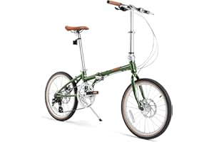 ROCKBROS VDS 20 Inch for Adults, 26lb Lightweight Foldable Bike for Women & Men, Shimano 8-Speed Adult Folding Bicycle with D