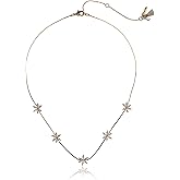 Lonna & Lilly Women's 16In Crystal Flower Frontal Necklace, Gold