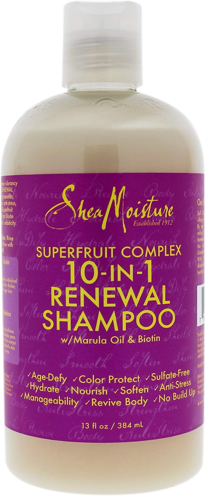 SHEA MOISTURE Superfruit Complex 10 in 1 Renewal System Shampoo Amazon.fr BeautÃ© et Parfum