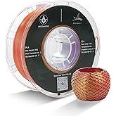 ABCWavePrint PLA 3D Printer Filament, Triple Color Silk PLA Filament, Dimensional Accuracy +/- 0.02 mm, 1 kg Spool(2.2lbs), 1.75 mm, Red Gold Purple
