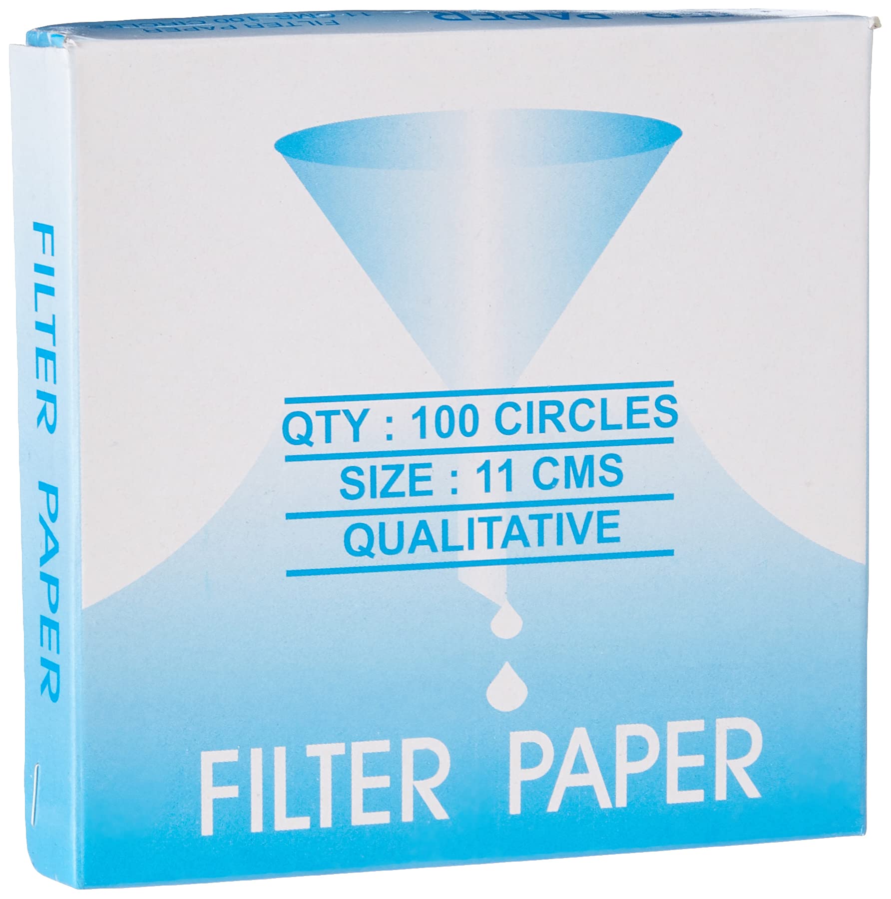 KING SCIENTIFIC Laboratory Filter Paper 110MM, Paper, 100 Pieces