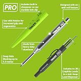Tracer Pro Series Aluminium Deep Hole Construction Pencil with 6 Leads view 2