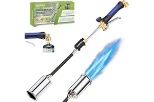 EASITALY Weed Torch Propane Burner,Blow Torch Flame Thrower,Weed Burner with Trgger and Ergonomic Handle for Outside Weeding,Roofing,Snow Melting,Charcoal Starter(Fuel Cylinder Not Included)