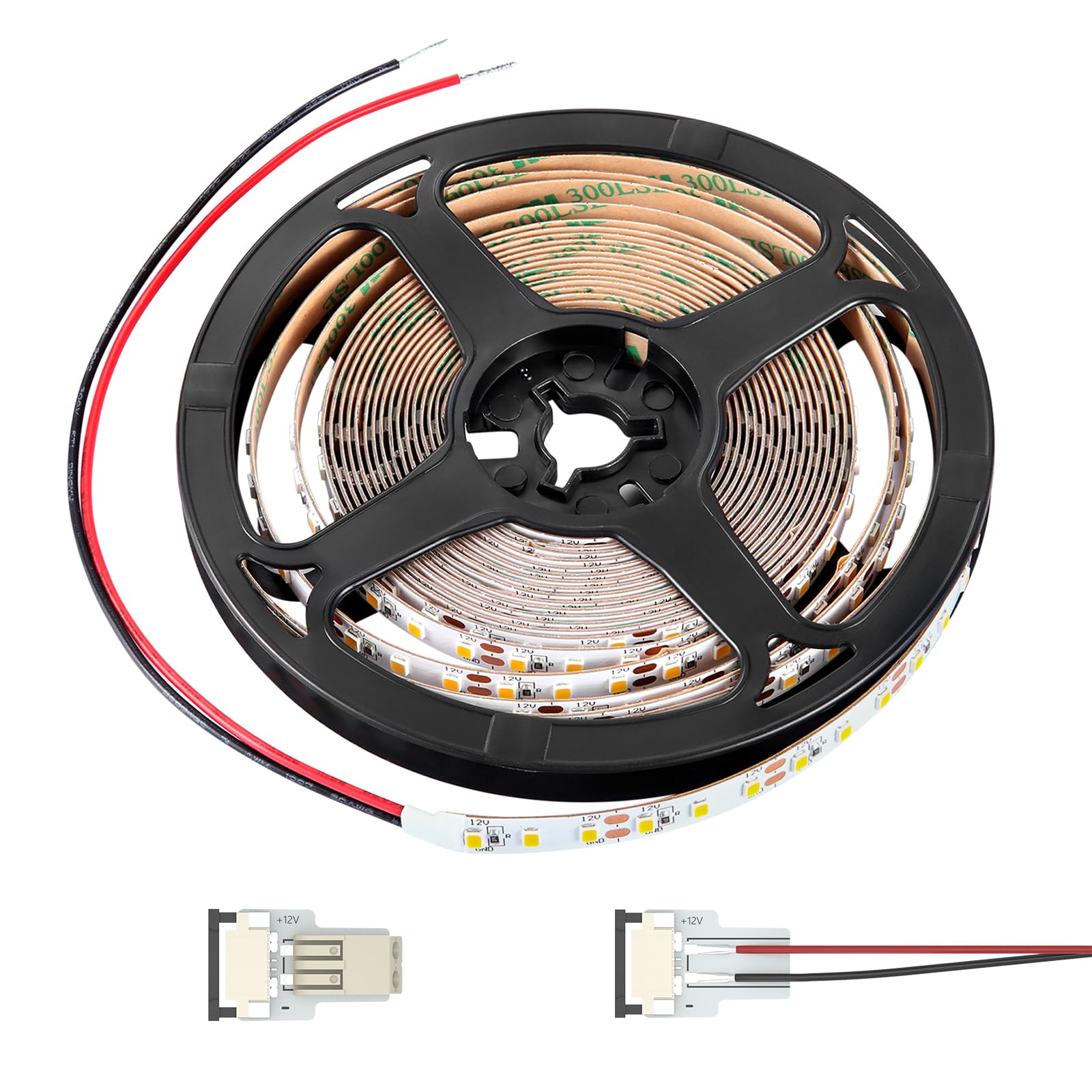 Obeaming LED Strip Light 12V Dimmable Flexible Tape Light 5M 600 LEDs Width 5/16” for Camper Van Motorhome Caravan Interior Lighting, 2120 Lumen CRI 90+ Indoor Only (6500K)