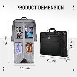 MATEIN Garment Bag for Travel, Large Carry on