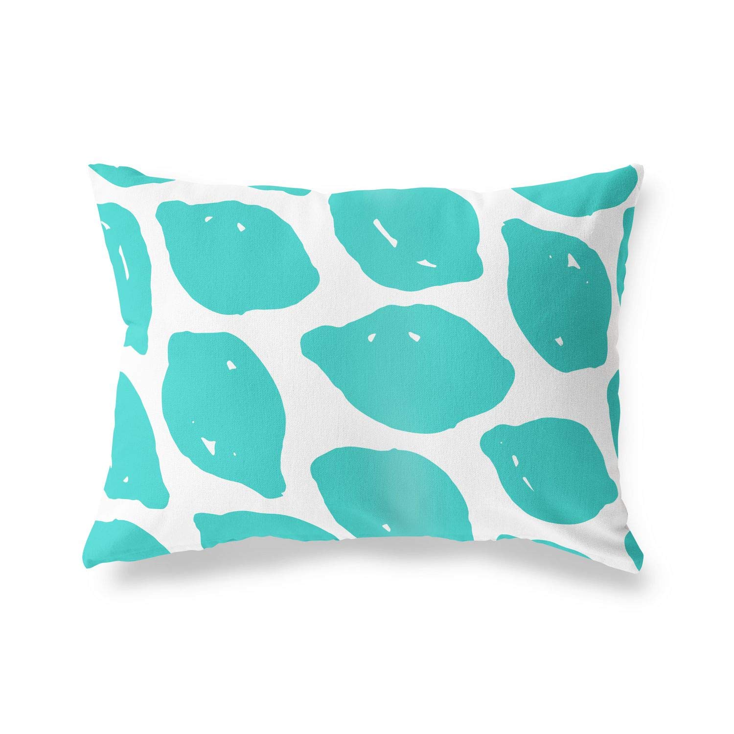 BonaMaison Decorative Cushion Cover, Turquoise-White Throw Pillow Covers, Home Decorative Pillowcases for Livingroom, Sofa, Bedroom, Size: 45X60 Cm - Designed and Manufactured in Turkey