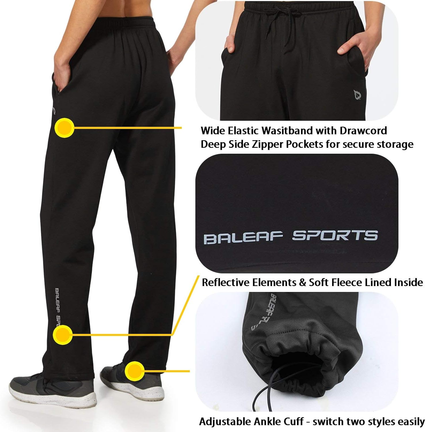 women's sweatpants with zipper legs