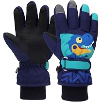 Gants De Ski Licorne Pour Enfants - Épais & Imperméables - Coupe-vent Pour Luge, Snowboard 2-13 Ans