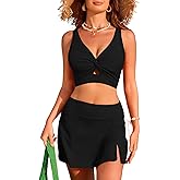 Dokotoo Bikini Set for Women Swimsuits 2026 Swim Skirts with Removable Pads Bathing Suit