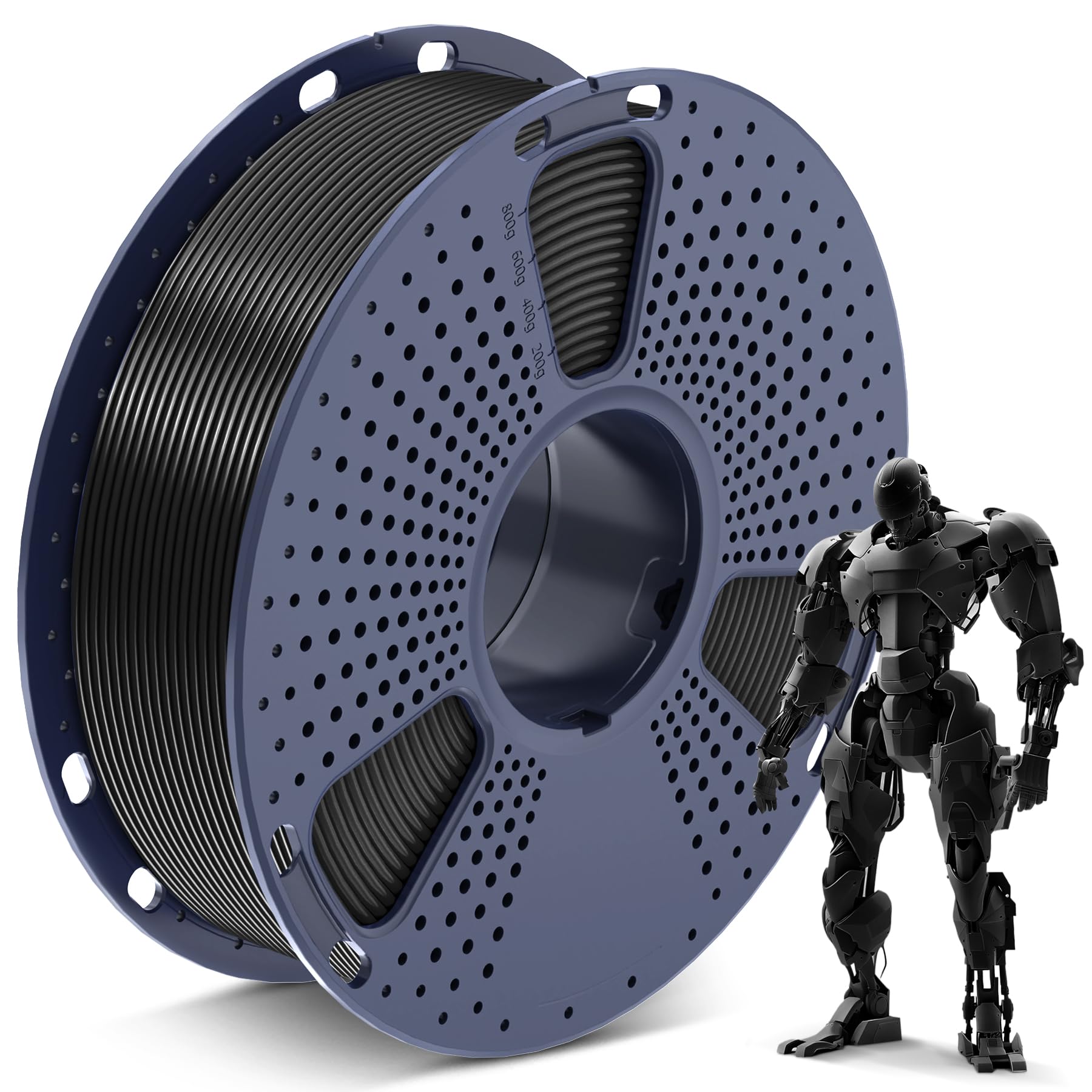 SUNLU PLA Filament 1.75 mm, 3D Drucker Filament PLA Schwarz 1KG