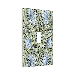 Vintage Morris Blue Floral Green Botanical Sage 1