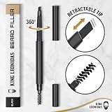 King Leonidas Beard Pencil Filler Black Water-Resistant Liner Pen Men view 3
